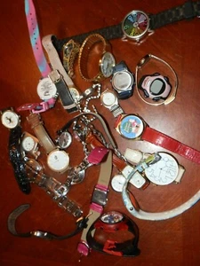 Vintage To Modern Miscellaneous 24 pcs WOMEN'S Watch Lot For Parts or Repair - Picture 1 of 3