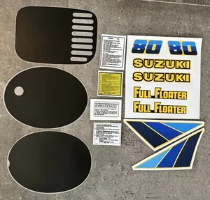 Suzuki RM80 1983 Full Decal Set / Including Race-plates / Backgrounds - Picture 1 of 13