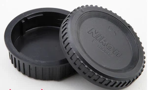 Camera Nikon Lens Rear Cap+ LF-4 Front Body Cap For Nikon F Mount - Picture 1 of 1