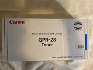 FACTORY SEALED GPR-28 Genuine Canon CYAN Toner Cartridge for C1022 Series - Picture 1 of 3