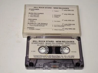Kill Rock Stars:  New Releases   orig UK  PROMO PRE RELEASE   Cassette - Image 1 of 2