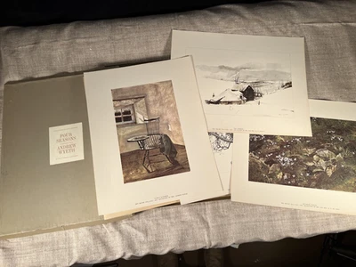 Andrew Wyeth The Four Seasons Box Set of 12 Prints 17"x13" Art In America - Image 1 of 4
