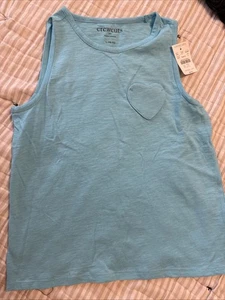 Girl Tank Top Crewcuts J.Crew Size Large 10-12 New Blue - Picture 1 of 4