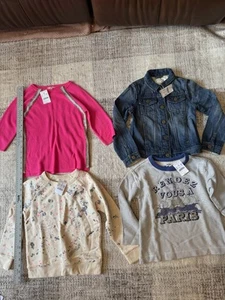 J Crew Crewcuts Girls Shirts And Jean Jacket All Size 6-7 BRAND NEW WITH TAGS - Picture 1 of 13