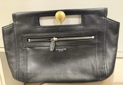 Клатч корзина Coach Legacy черная кожа - Изображение 1 из 3