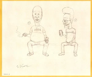 Beavis & Butthead Original Animation Art by Songgu Kwon: Old B&B 5-6 - Picture 1 of 1