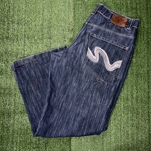 Vintage South Pole Jeans Mens 36x32 Y2K Relaxed Baggy Blue Jeans Hip Hop 82628 - Picture 1 of 7