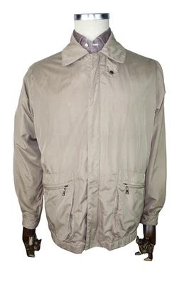 £1255 PRADA SMOCK WATERPROOF BEIGE RAIN JACKET MADE IN ITALY 38 48 MEDIUM - Image 1 of 4