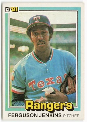 1981 Ferguson Jenkins Donruss - Texas Rangers - Image 1 of 2
