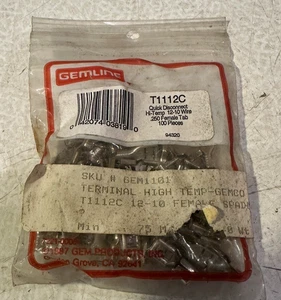 60-T1112C-Supco 12-10 AWG ¼" (.250") Female Tab, Hi-Temp (60PK)-100% to Charity - Picture 1 of 4