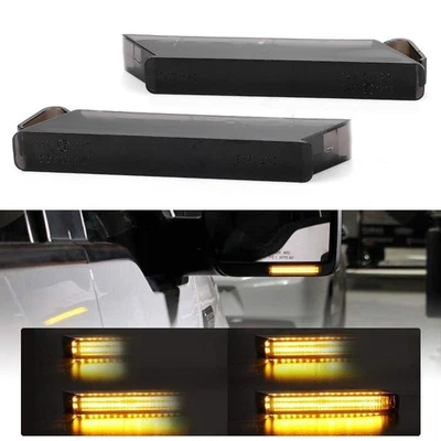 LED Under Side Mirror Turn Signal Light For Ford F-150 Raptor Lincoln Mark LT US - Image 1 of 4