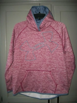 Under Armour Pullover Hoodie Cold Gear  Youth XL 14 Maroon & Gray NICE - Image 1 of 4