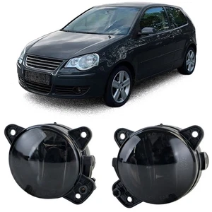 Klarglas Nebelscheinwerfer Set Schwarz Smoke für VW T5 Crafter Polo 9N3 - Picture 1 of 8