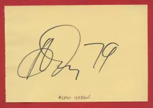 Alexei Yashin JSA Authenticated Autographed 4x6" Cut !!! - Picture 1 of 4