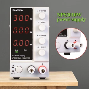 Einstellbar 0-30V 0-10A Labornetzgerät DC Schaltnetzteil 3 Digits Display 300W - Bild 1 von 10