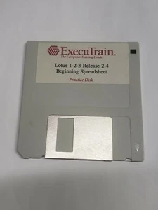 Executrain Lotus 1-2-3 Release 2.4 Beginning Spreadsheet, Practice disk 3.5 - Picture 1 of 1