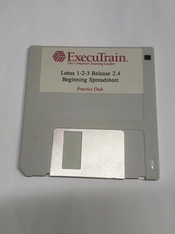 Executrain Lotus 1-2-3 Release 2.4 Beginning Spreadsheet, Practice disk 3.5 - Image 1 of 1