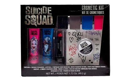 Womens DC Comics Movie SUICIDE SQUAD Harley Quinn Makeup Cosmetic Kit - Image 1 of 2