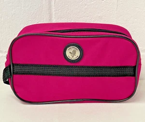 American Trunk Case Kulturbeutel/Kosmetik Reisetasche Dopp Pink Canvas Tragegriff - Bild 1 von 11
