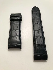 Original Tissot Couturier XL T035627A / T035614A 24mm Black Leather Band Strap - Picture 1 of 4