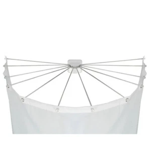 Duschschirm 12 Arme Edelstahl Duschvorhang Duschvorhanghalter Dusche Badezimmer - Bild 1 von 6