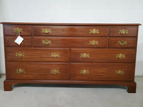 HENKEL HARRIS TRIPLE DRESSER CHEST WILD BLACK CHERRY Cover