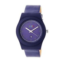 Crayo Dazzle Women's Puple Genuine Leather Watch with Date CR4103