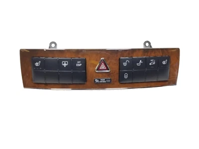 02-05 Interruptor de panel de control de bloqueo de puerta luz de peligro Mercedes W203 C230 cupé OEM Foto 1 de 4