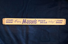Vintage MASON'S ROOT BEER HORIZONTAL DOOR PUSH PALM PRESS Rare Advertising Sign