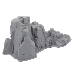 PRINTED SCENERY SMALL CLIFF WALL FALL OFF FOR WFB D&D LOTR WARGAME - Picture 1 of 5