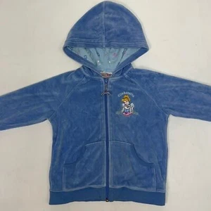 Walt Disney Kids Sweater Jacket Full Zip Hooded Long Sleeve Size 6 Blue #1113  - Picture 1 of 9