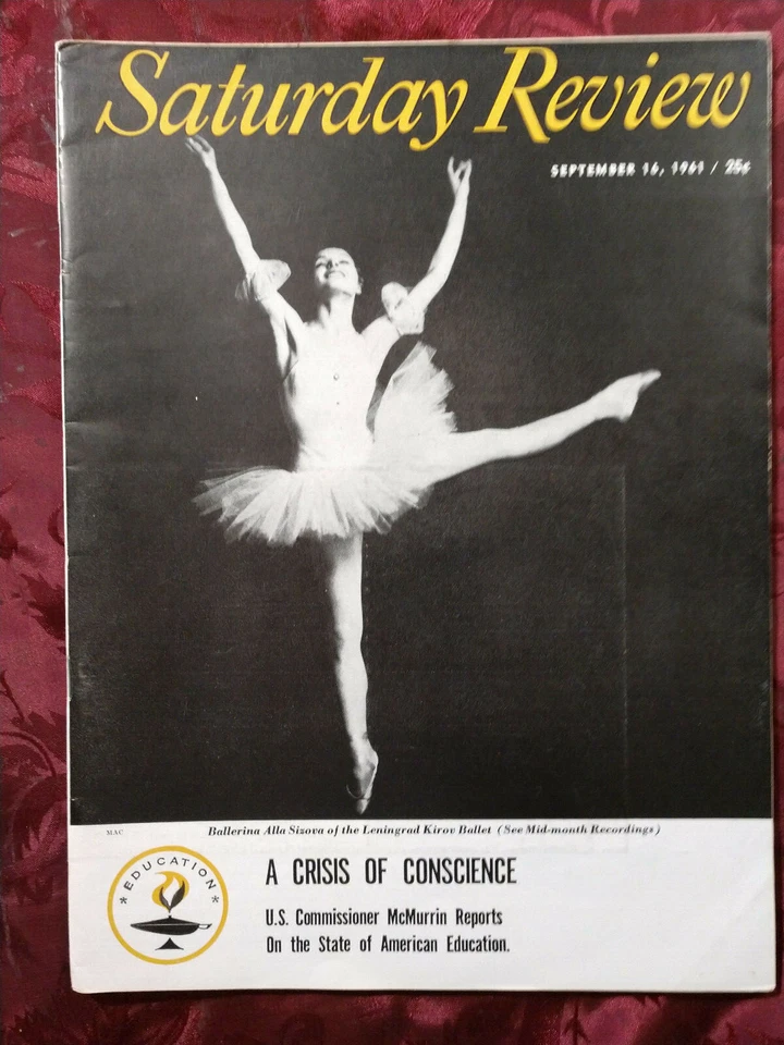 Saturday Review September 16 1961 ALLA SIZOVA Kirov Ballet J. D. SALINGER - Image 1 of 1