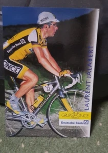 LAURENT JALABERT GROUP ONCE CYCLING POSTCARD 1998 - Picture 1 of 2