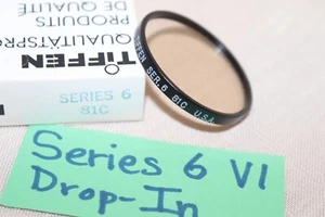 NEW Vtg TIFFEN Series 6 VI 81C Warm FILTER USA Drop-IN Ser. 6 81C Light Balance - Picture 1 of 11