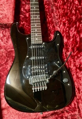 Guitarra Eléctrica FERNANDES THE FUNCTION FST-65 Negra Usada De Japón Foto 1 de 4