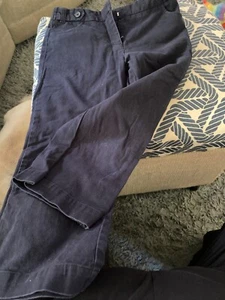 IZOD girls SZ 14 Navy Uniform Pants Adjustable Waist - Picture 1 of 2