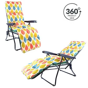 SUN LOUNGER OUTDOOR GARDEN CHAIR MULTI POSITION ADJUSTABLE PATIO SUNLOUNGER BED - Picture 1 of 8