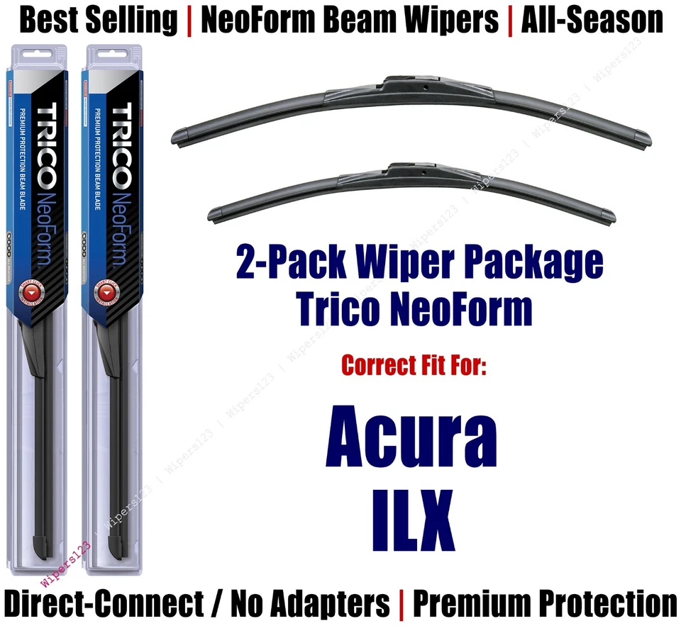 Paquete de 2 limpiaparabrisas NeoForm súper premium aptos para Acura ILX 2013+ - 16260/190 Foto 1 de 1