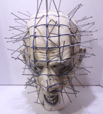Hellraiser PinHead Adult Latex Mask Reel Games 2009 Halloween Horror Cosplay - Image 1 of 4
