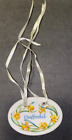Longaberger Daffodil Basket Tie-On Only Ceramic Pottery Floral
