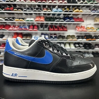 Nike Air Force 1 07 AF1 315115-008 Black Blue Shoes Womens Sneakers US Size 12 - Image 1 of 4