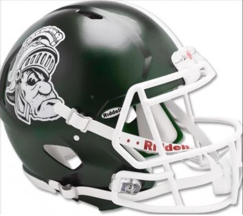 Michigan State Spartans Gruff Sparty Mini Speed Replica Helmet [NEW] Miniature Cover