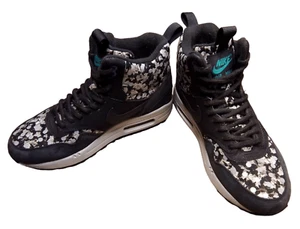 Nike Air Max 1 Mid Sneakerboot Liberty Women's Dark Ash/Black-Neutral Size 7 - Picture 1 of 8