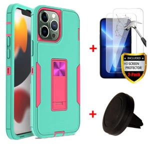 Mini Funda con Soporte para iPhone 12 13 Pro Max + Vidrio Templado + Soporte para Automóvil - Imagen 1 de 16