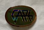 Vintage 1978 Prism THE CARS Rock Band Belt Buckle Pacifica CA USA Green