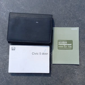 HONDA CIVIC OWNERS MANUAL HANDBOOK & WALLET PACK 2005 2006 2007 2008 - Picture 1 of 2