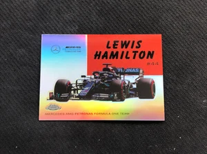 2020 TOPPS CHROME FORMULA 1 LEWIS HAMILTON ‘54 WORLD ON WHEELS REFRACTOR #2 - Picture 1 of 2