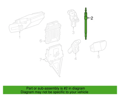 Bujía incandescente original Mercedes Benz S350 2012-2013 OE 6421590101 Foto 1 de 2