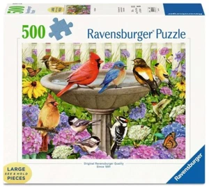 NEW Ravensburger Jigsaw Puzzle 500 XXL Pieces 16793 At the Birdbath - Foto 1 di 2