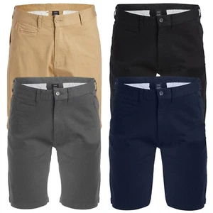 Mens Cotton Flex Stretch Button Closure Chino Shorts (Sizes 30-42) NEW FREE SHIP - Picture 1 of 28